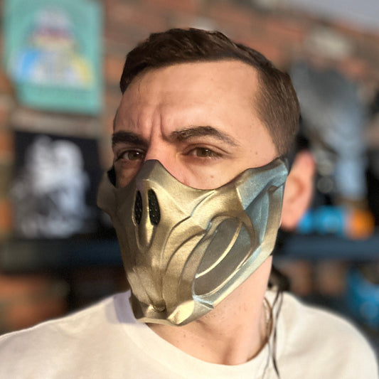 Scorpion mask from Mortal Kombat 11 - Golden Demon