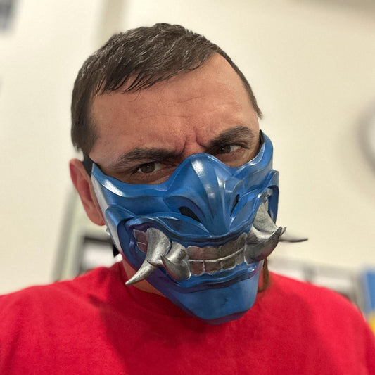 Sub Zero mask from Mortal Kombat 11 - Grandmaster Icy Mask