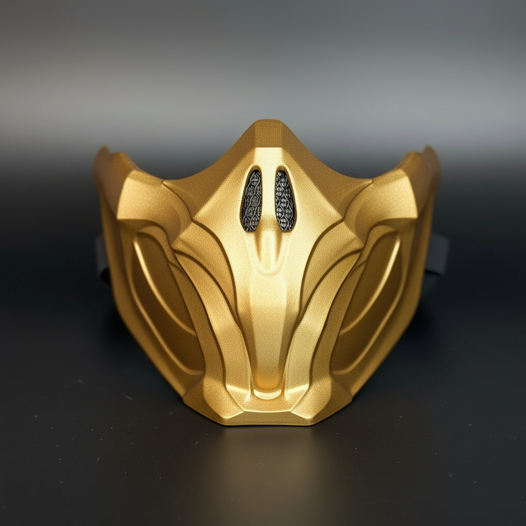Scorpion mask from Mortal Kombat 11 - Golden Demon