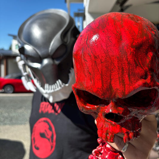 Ripped skull and spine for Cosplay