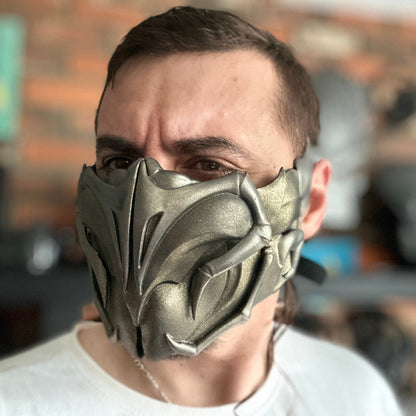 Scorpion mask from Mortal Kombat 1 - Valoгr of the Earth Realm