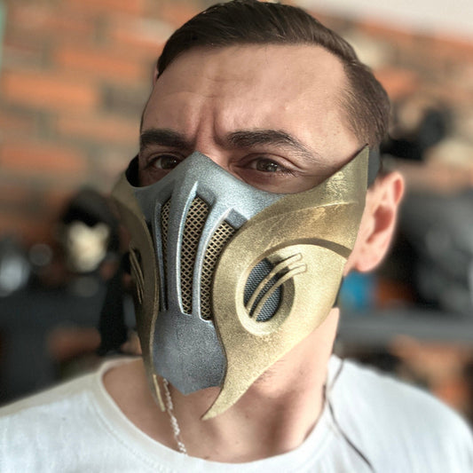 Scorpion mask from Mortal Kombat 11 - Hellfire Hassasi