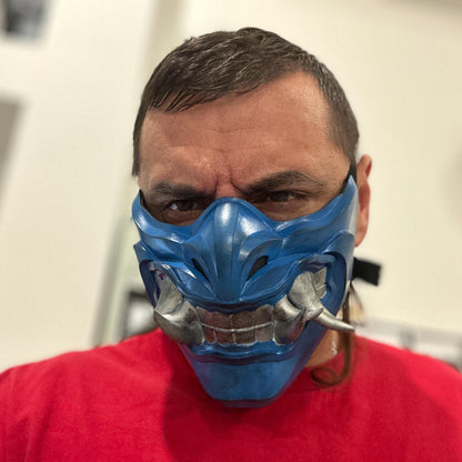 Sub Zero mask from Mortal Kombat 11 - Grandmaster Icy Mask