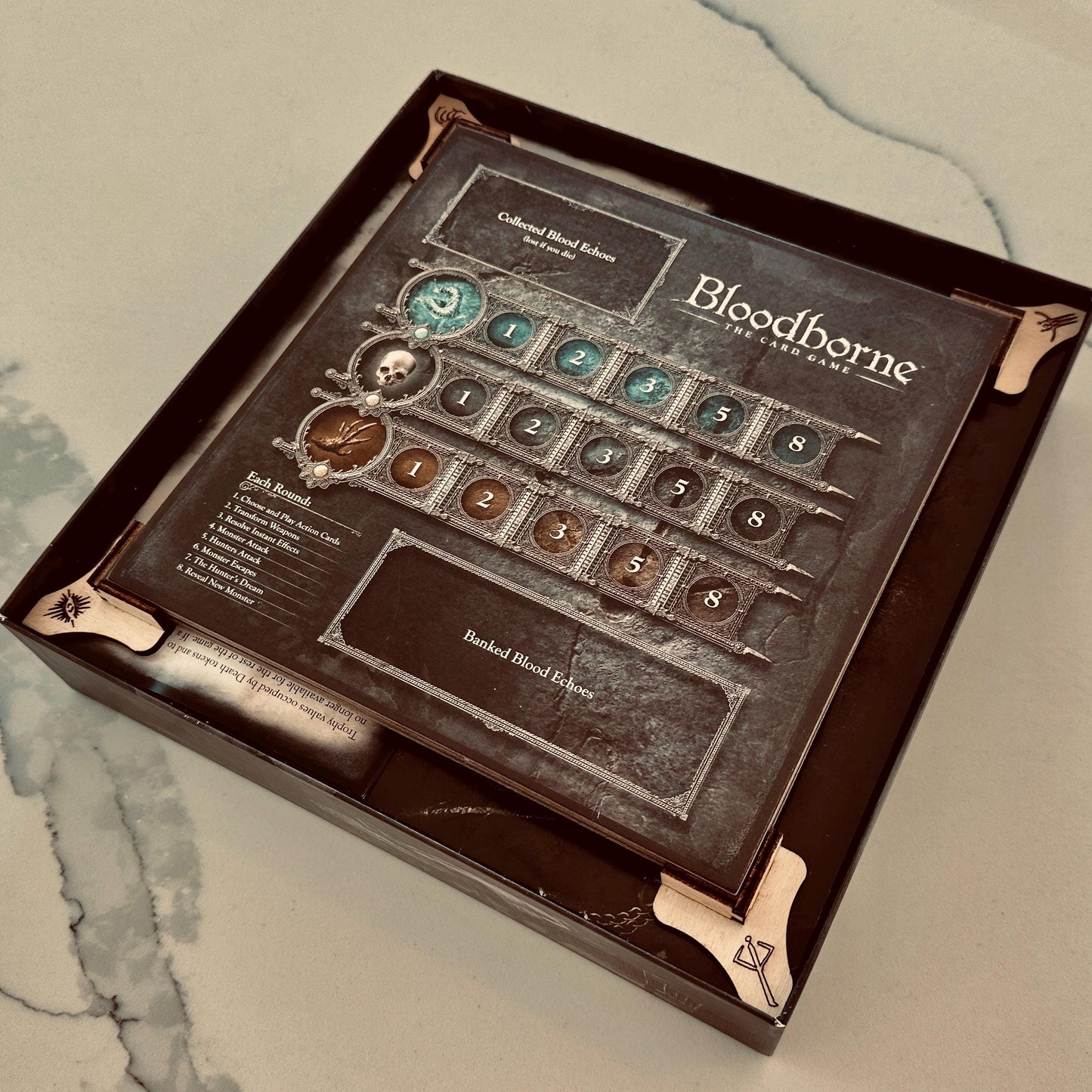 Box organizer for Bloodborne card game