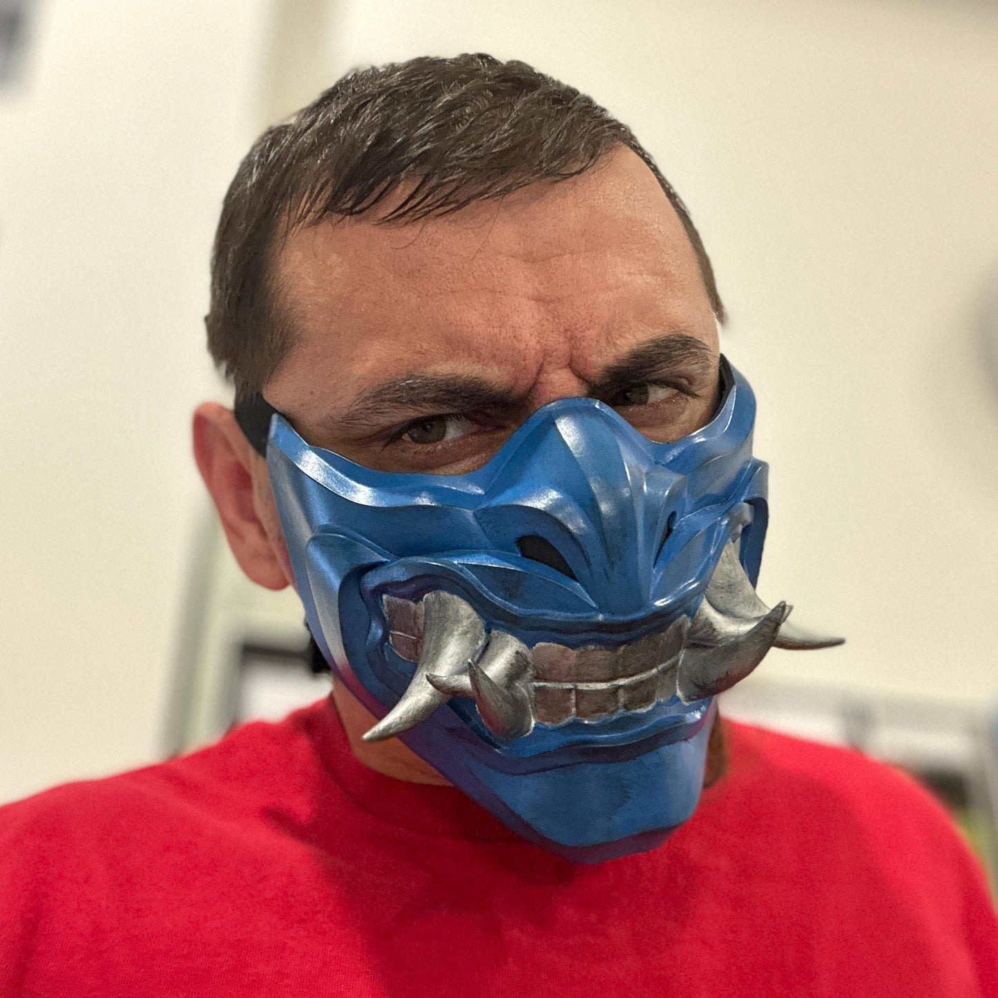 Sub Zero mask from Mortal Kombat 11 - Grandmaster Icy Mask
