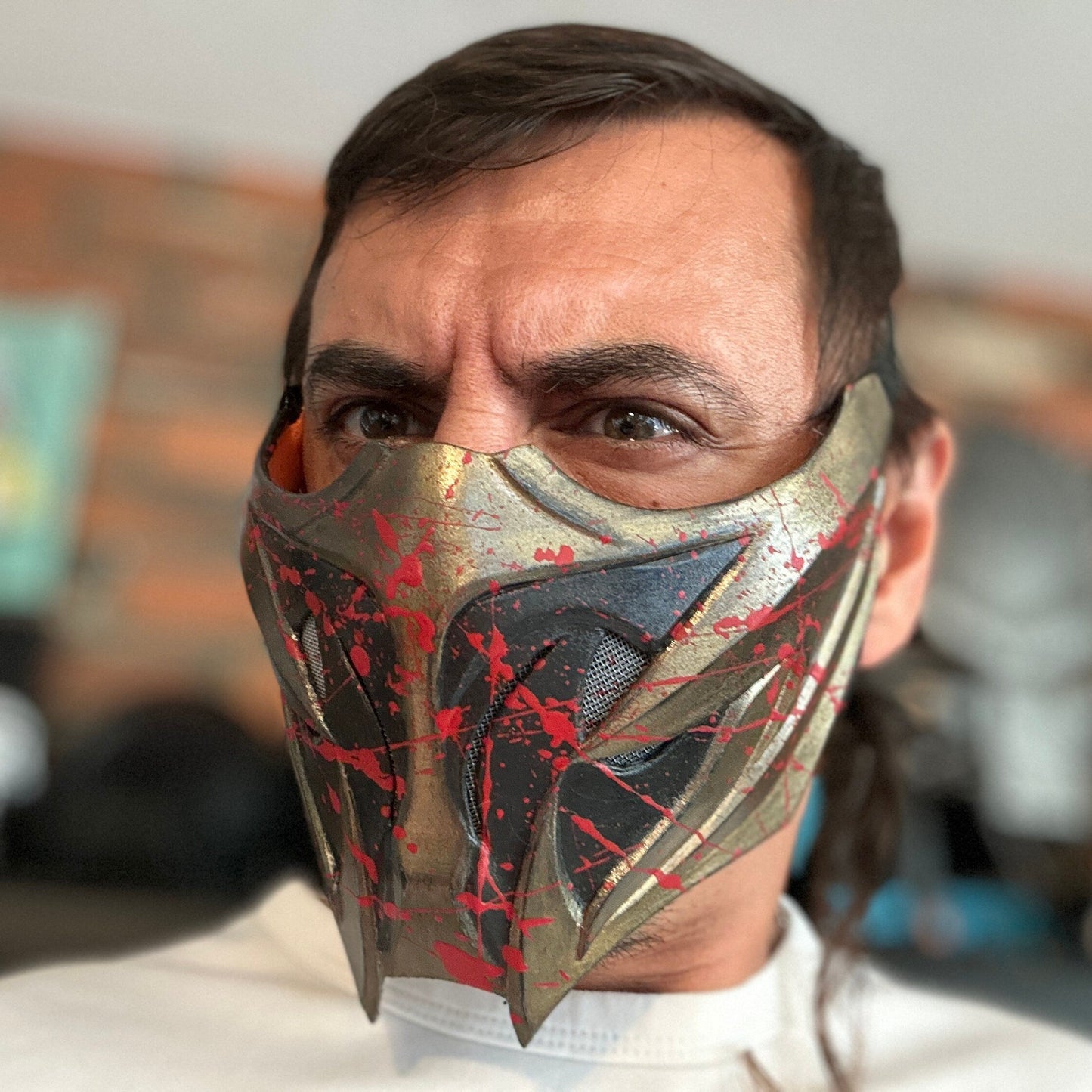 Scorpion mask from Mortal Kombat 1 - World of Flame