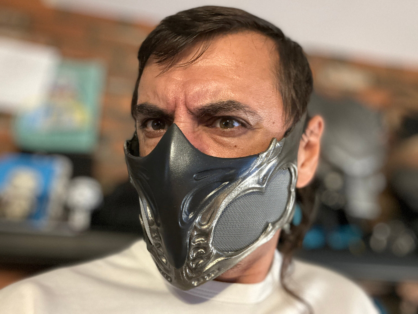 Sub Zero mask from Mortal Kombat 1 - Polar Vortex