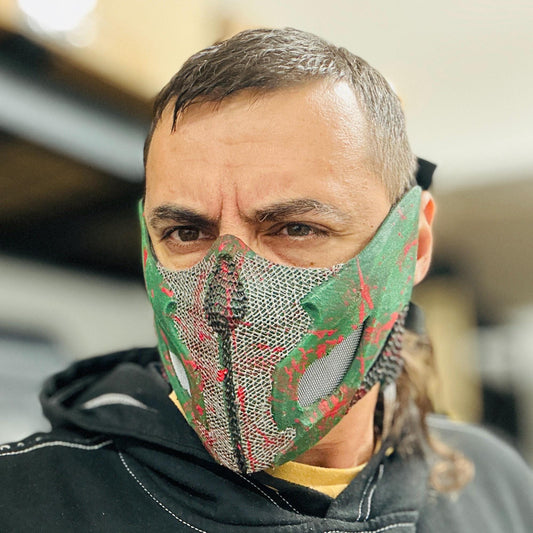 Reptile mask from Mortal Kombat 1 - Raptor Kombat mask