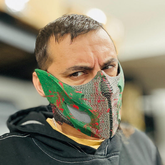 Reptile mask from Mortal Kombat 1 - Raptor Kombat mask