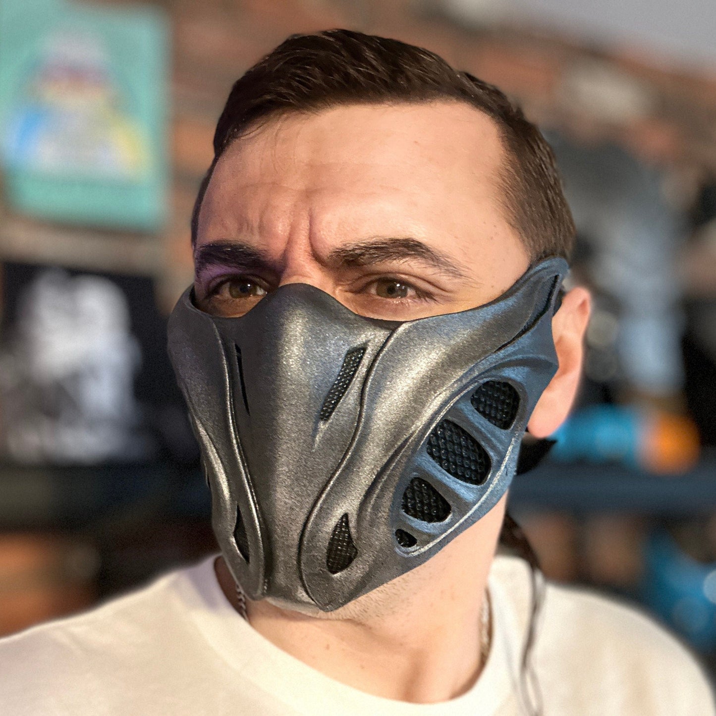 Smoke mask from Mortal Kombat 1 - Shrouded in mystery