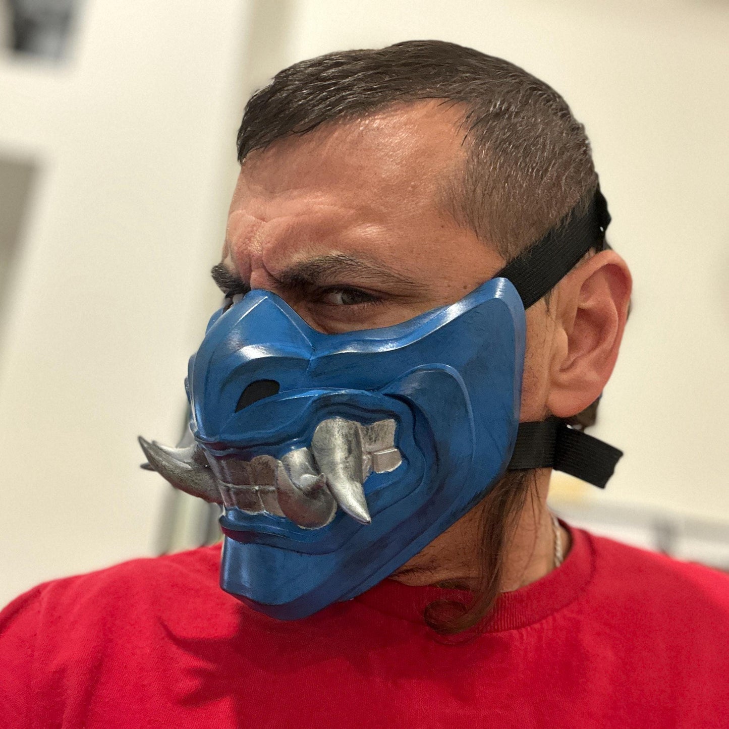 Sub Zero mask from Mortal Kombat 11 - Grandmaster Icy Mask