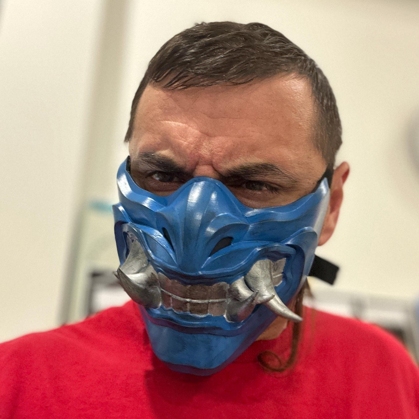 Sub Zero mask from Mortal Kombat 11 - Grandmaster Icy Mask