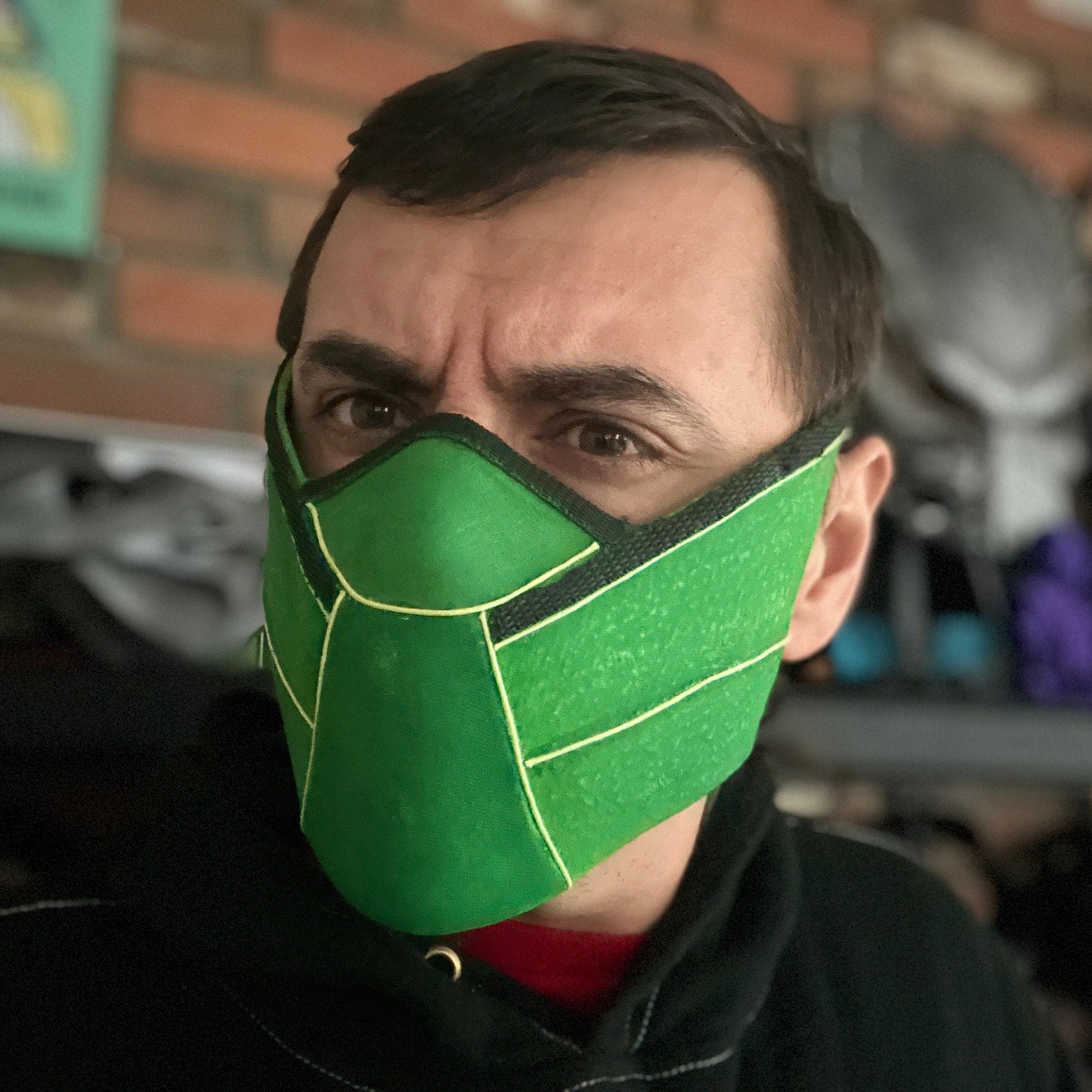 Reptile mask from Mortal Kombat 1 - Face of Zaterra