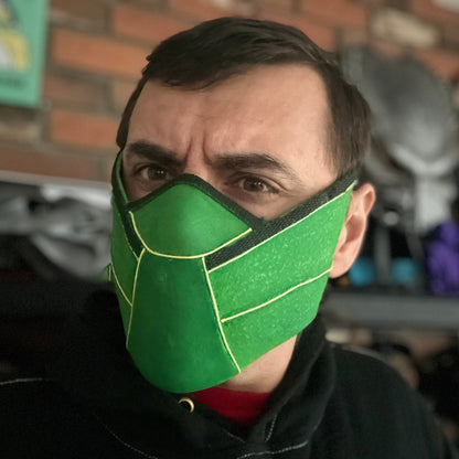 Reptile mask from Mortal Kombat 1 - Face of Zaterra