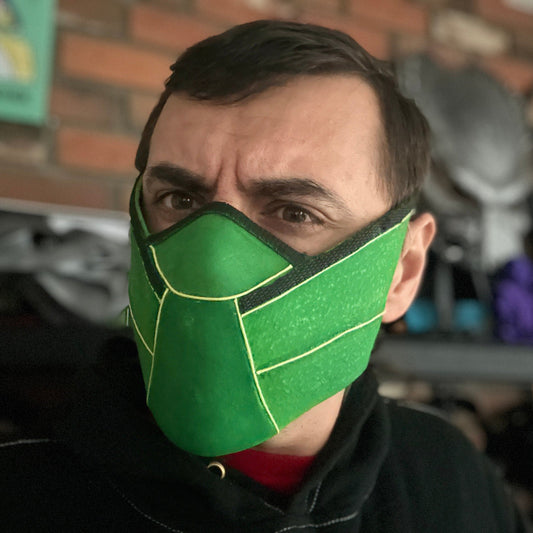 Reptile mask from Mortal Kombat 1 - Face of Zaterra