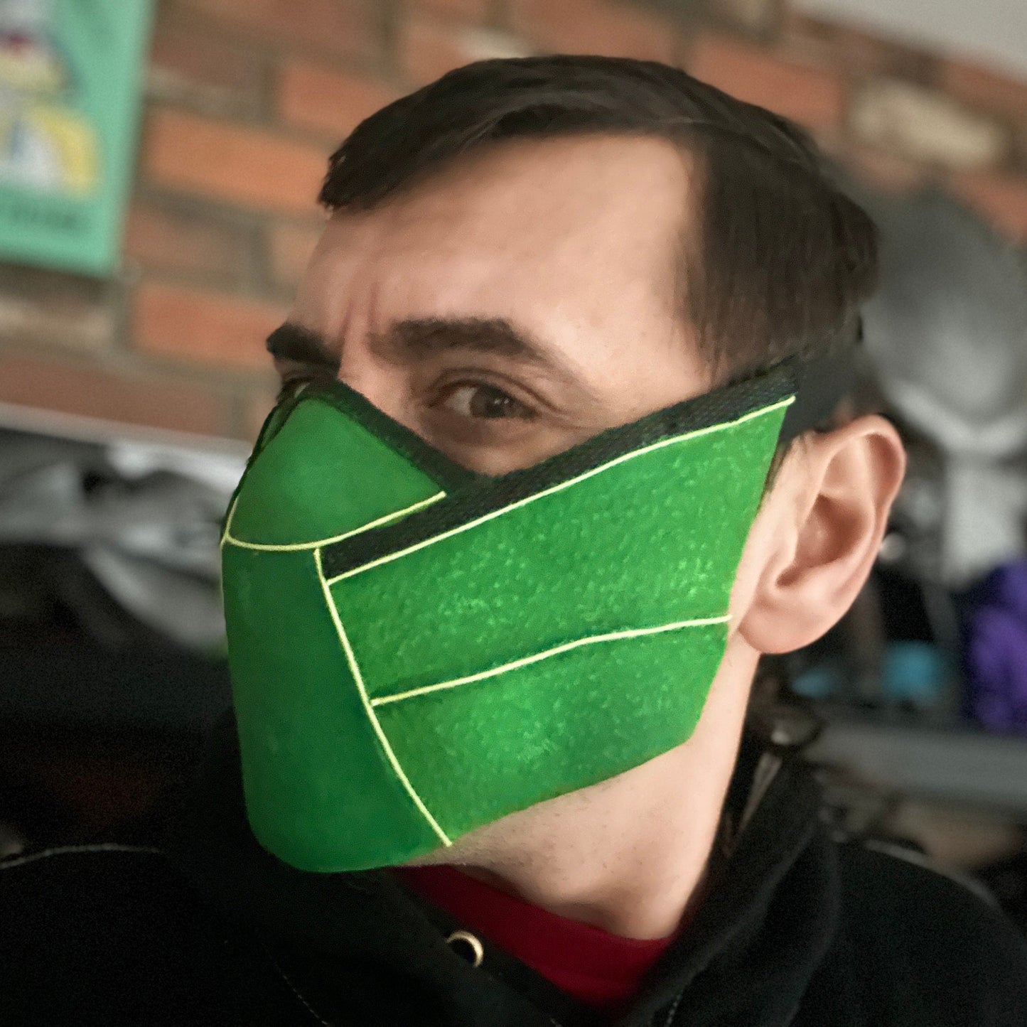 Reptile mask from Mortal Kombat 1 - Face of Zaterra