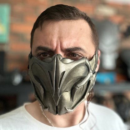 Scorpion mask from Mortal Kombat 1 - Valoгr of the Earth Realm
