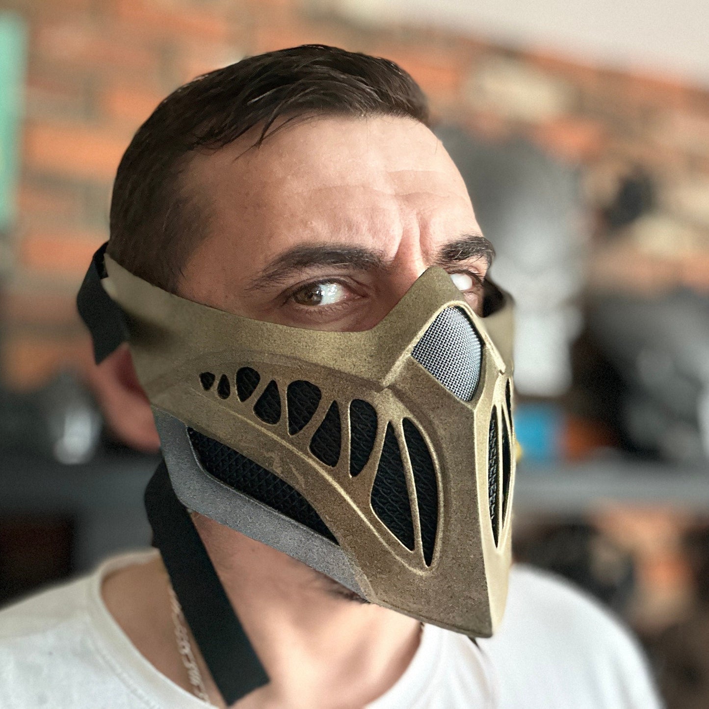Scorpion mask from Mortal Kombat 11 - Furious Revenant