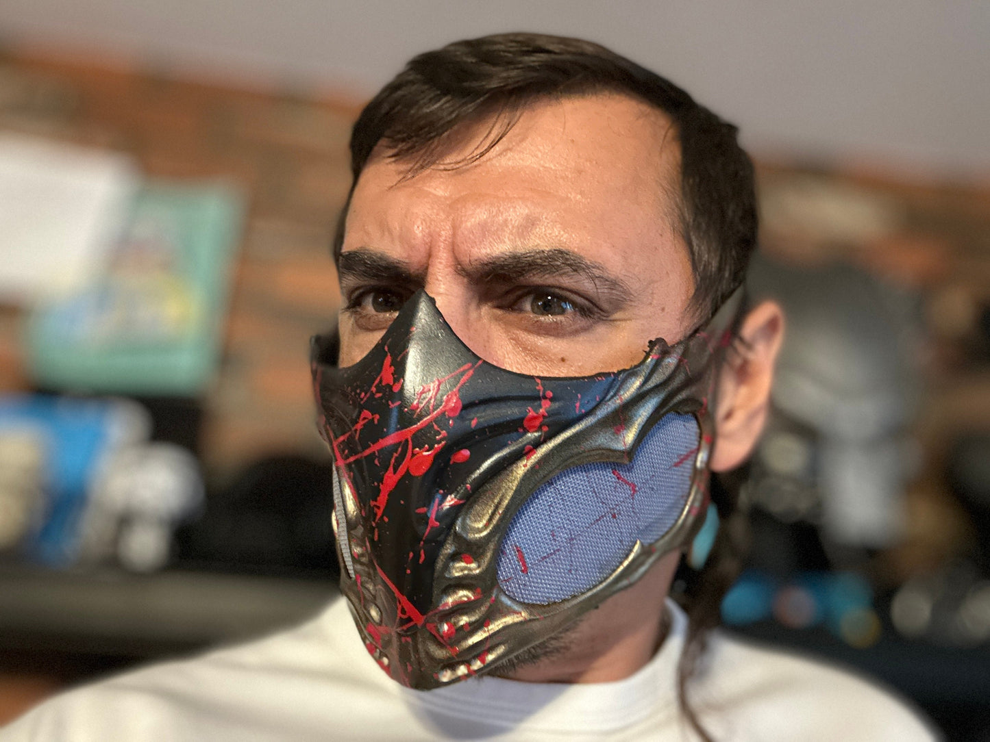 Sub Zero mask from Mortal Kombat 1 - Polar Vortex
