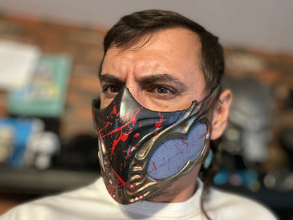 Sub Zero mask from Mortal Kombat 1 - Polar Vortex