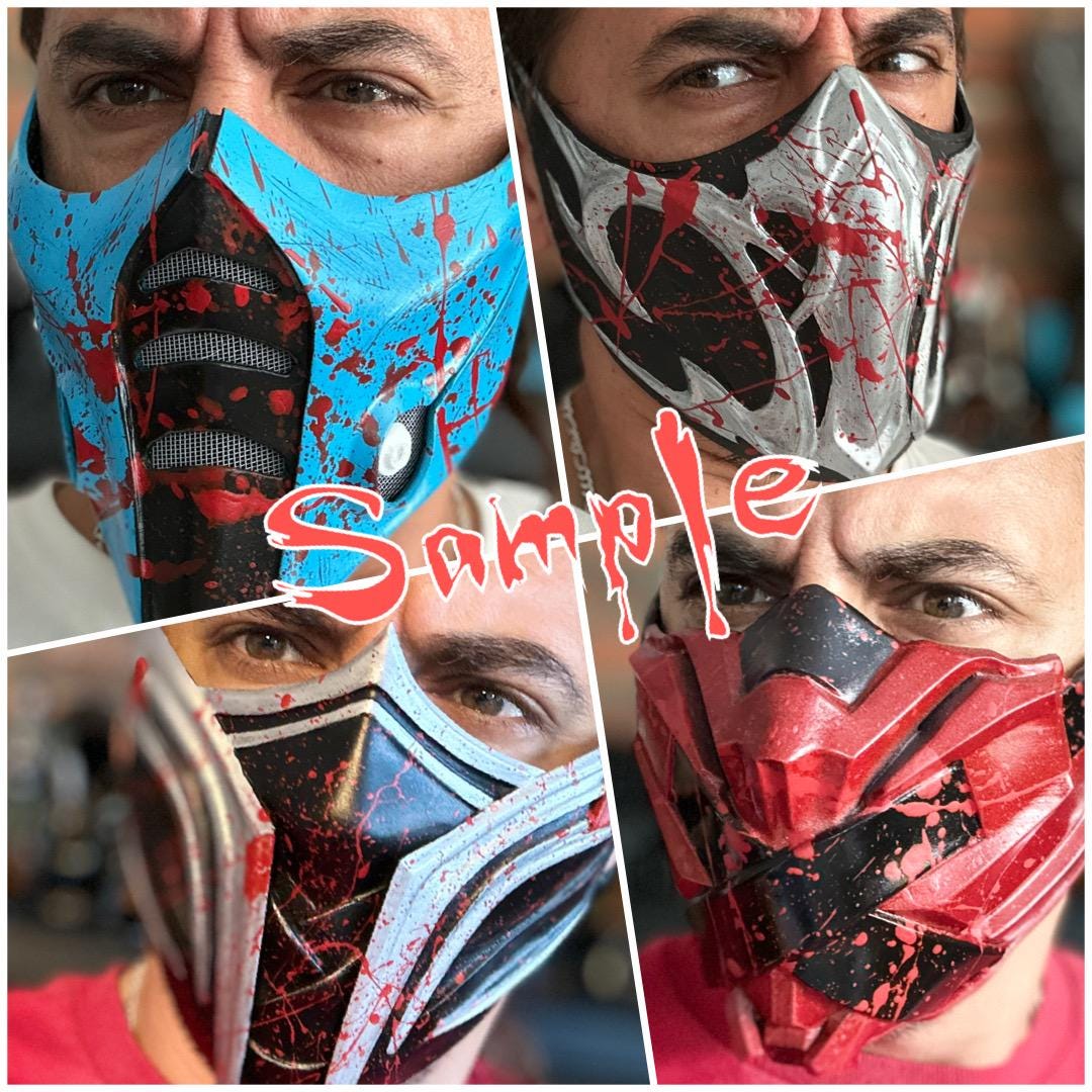 Scorpion mask from Mortal Kombat 1 - Grim Ninja