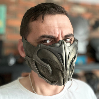 Scorpion mask from Mortal Kombat 1 - Valoгr of the Earth Realm