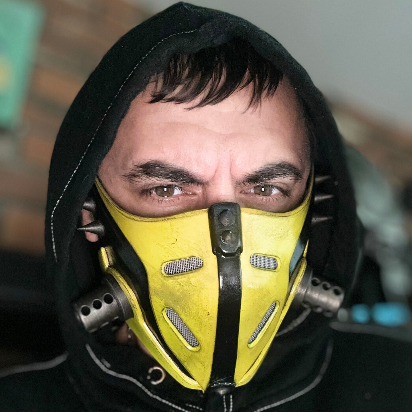 Scorpion mask from Mortal Kombat 1 - Grim Ninja