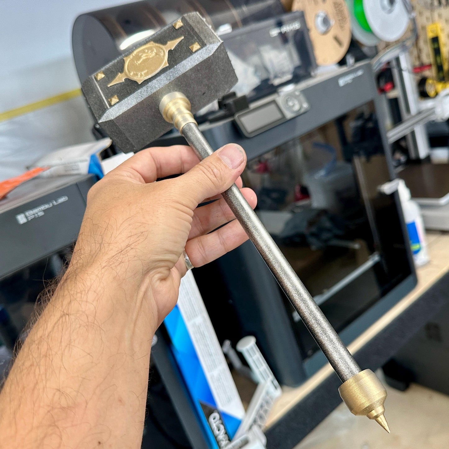 Shao Kahn hammer - Realm Crusher (mini copy)